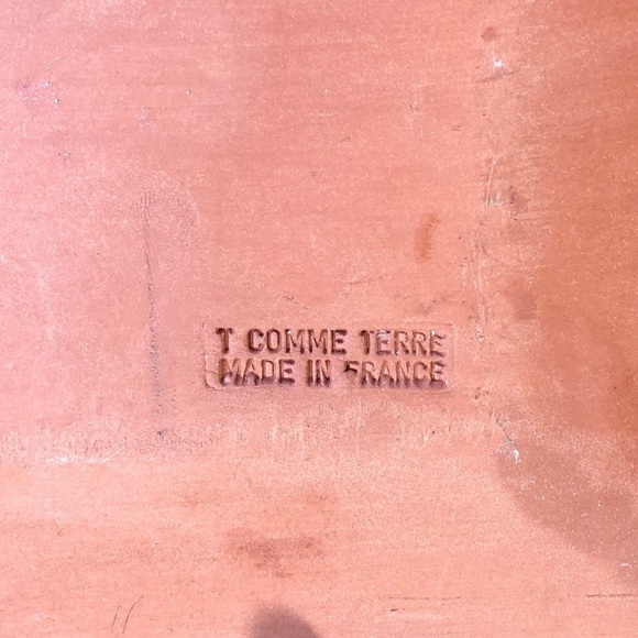 French Hand Painted Floral Plate T Comme Terre - Picture 3 of 6